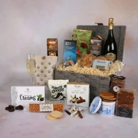 Sweet Treats with Prosecco Hamper in Wicker